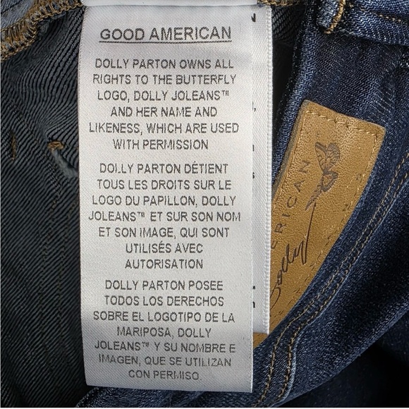 Good American Dolly Joleans Jeans Womens Size 8/29 Petite Flare Blue Denim Pants - Picture 8 of 12